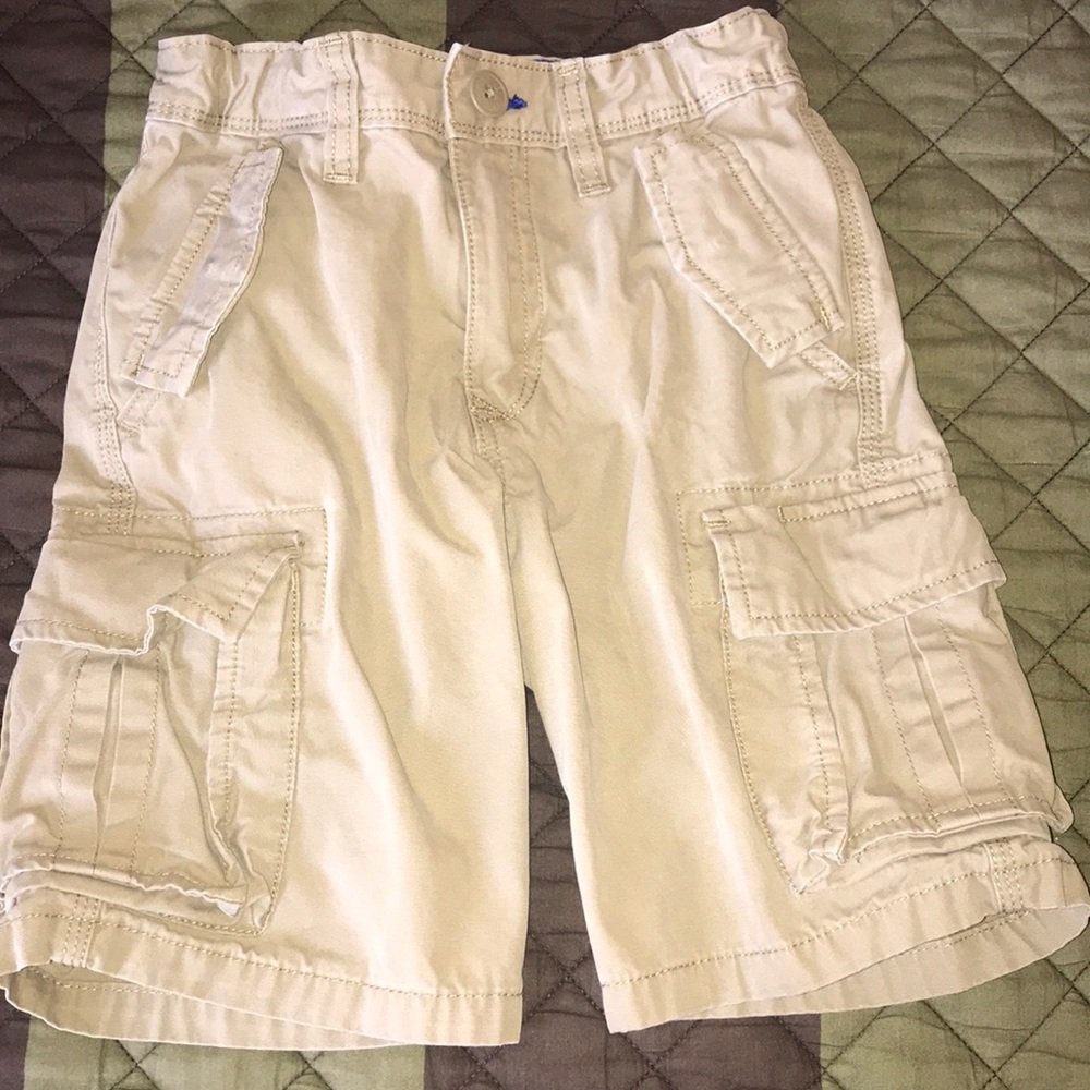Khaki cargo shorts boys size 7